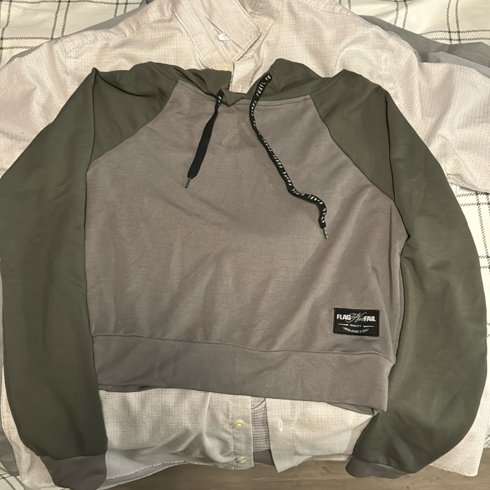 Flag nor Fail Cropped Hoodie
